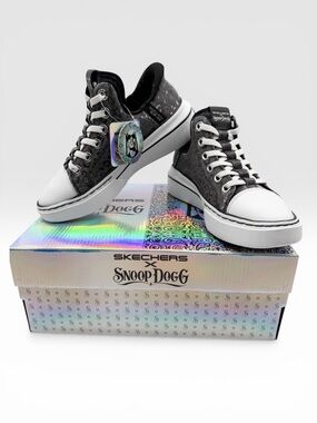 Skechers x Snoop Dogg Snoop One Disco Ocelot Slip-Ins Sneakers 5.5 NEW